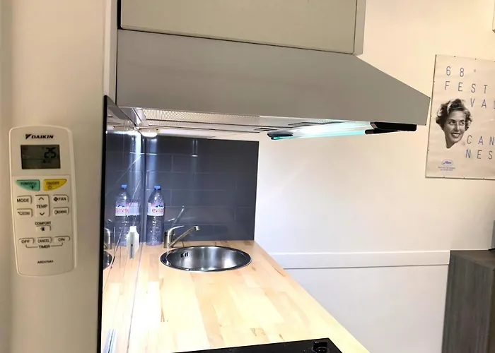 Croisette Studio, Steps From Beach, Behind Martinez Ac Wifi شقة كان
