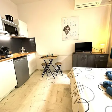 Lejlighed Croisette Studio, Steps From Beach, Behind Martinez Ac Wifi Cannes