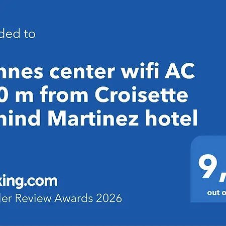 Lejlighed Croisette Studio, Steps From Beach, Behind Martinez Ac Wifi